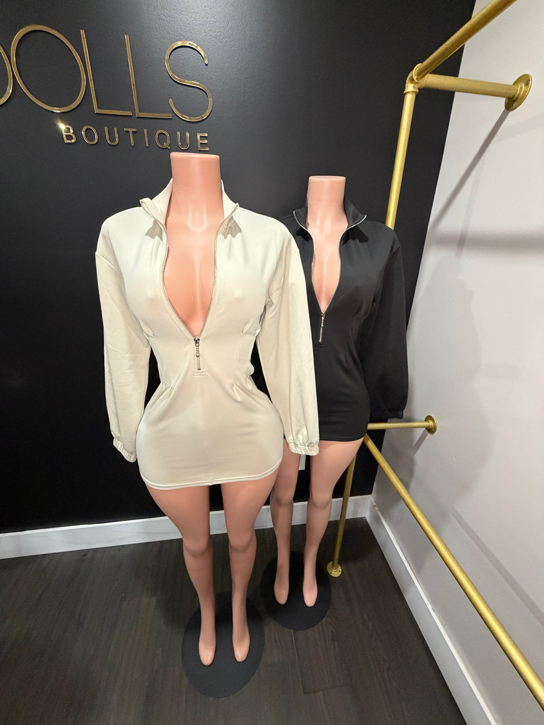 Hourglass Zip Up Dress