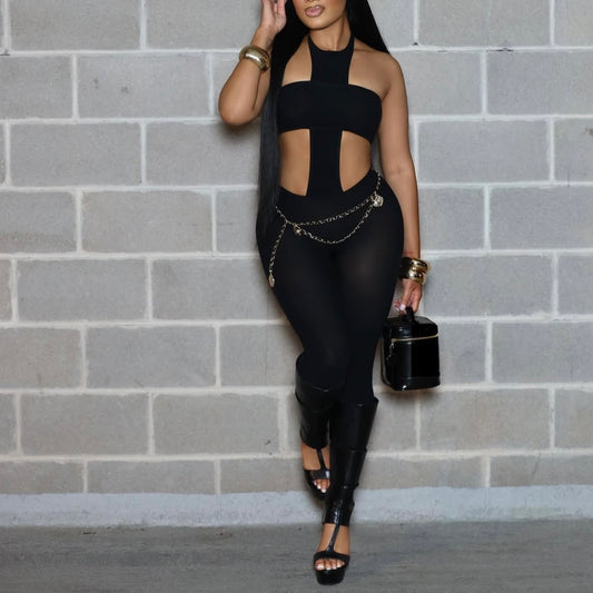Blackout Cutout Jumpsuit