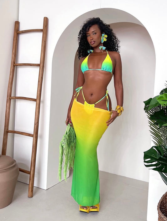 Lime Tide Bikini Set