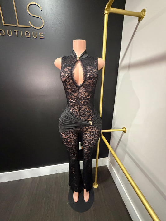 Onyx Lace Jumpsuit