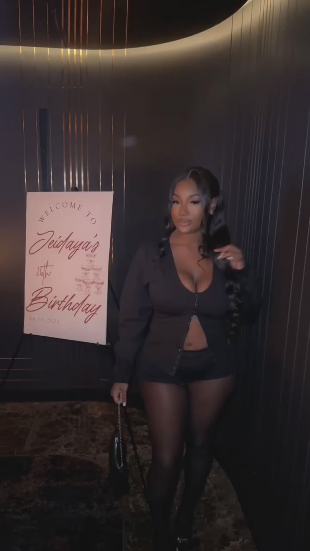 Noir Luxe Shorts Set